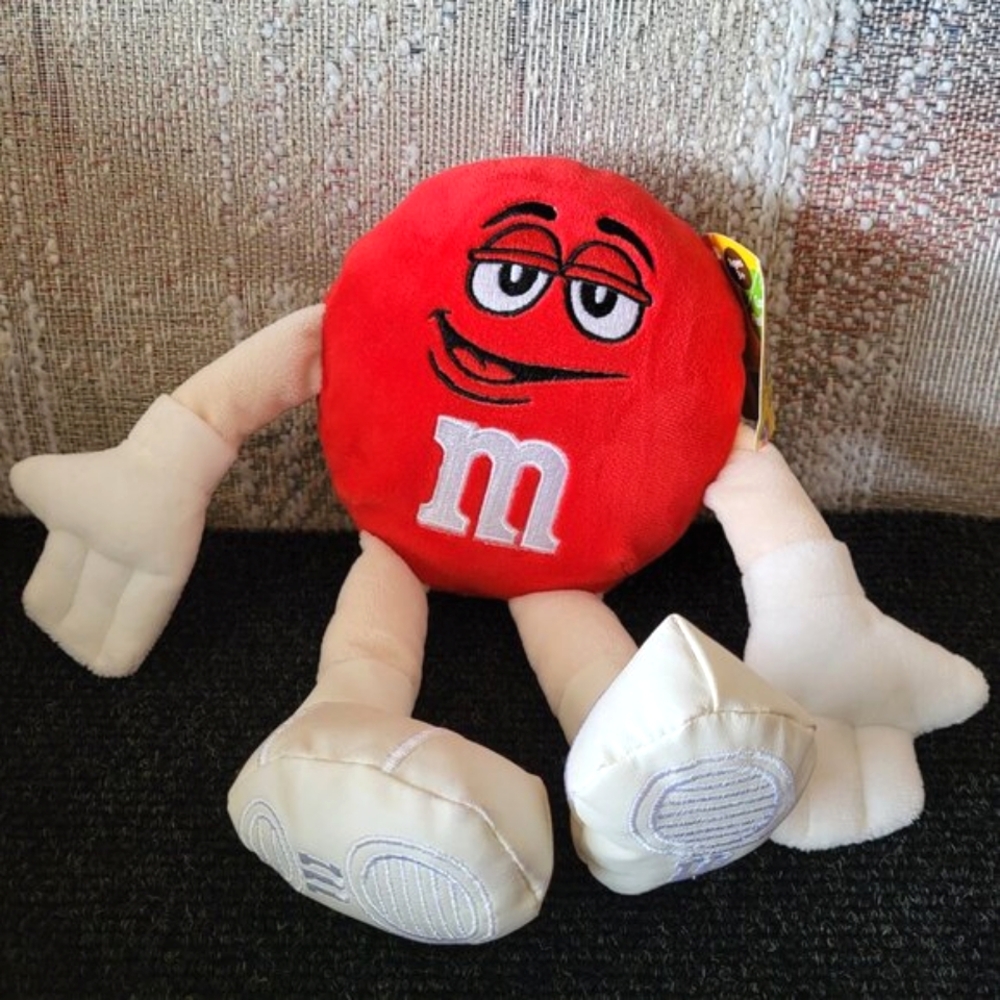 *NEW* RED M&M's 10" Stuffed Plush Candy Collectible Toy M&M's World 2017